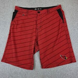 NFL Team Apparel Arizona Cardinals Shorts Polka Dot Swim‎ Trunks Size 36